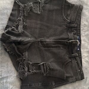 Hollister Vintage Black Denim Shorts